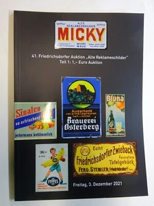 41. Auktion Teil 3 "Alte Reklameschilder" Micky Waue - Bild 1 von 1