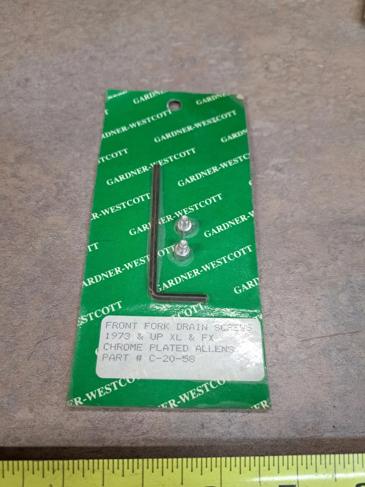 Gardner-Westcott C-20-58 Screw Kit For Harley Davidson Front Fork Drain Screws - Image 1 of 1