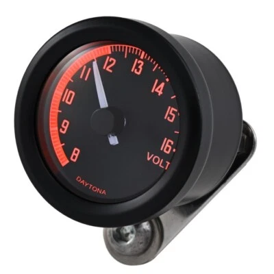 Voltmeter "Velona" Analog | schwarz | Ø 48mm | 8,0 - 16,0V - Bild 1 von 4