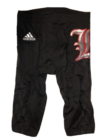 NEW Adidas Louisville Cardinals 2015 Team Issue Blackout Game Football Pants L Cover