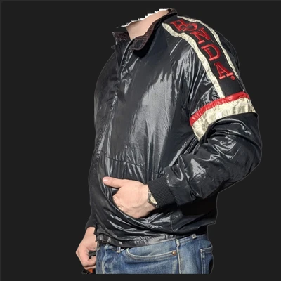 Honda Line Chaqueta Grande Con Forro Negro Rojo Raya Foto 1 de 4