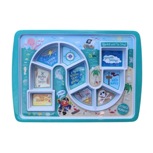Fred & Friends Dinner Winner Head Out To Sea Pirate Tray Kids Plate Fun & Games - Picture 1 of 2
