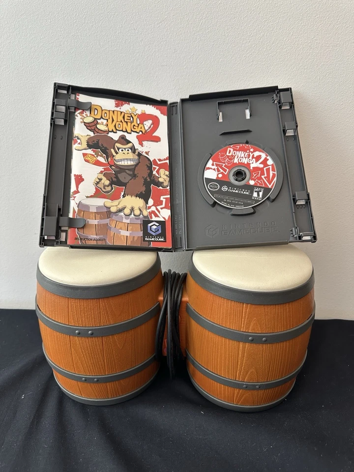 Donkey Konga 2 con Bongos Nintendo GameCube Juego Completo Con Manual Foto 1 de 1