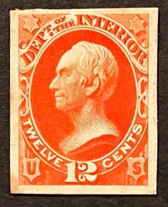 Travelstamps: US Stamps Scott #O20p4 Department of Int. Official Proof NGAI H - Picture 1 of 5