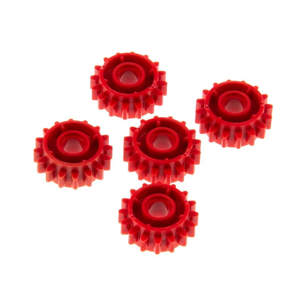 5x Lego Technic Zahnrad rot 16 Zähne Kupplung auf beiden Seiten 6100930 18946 - Bild 1 von 1