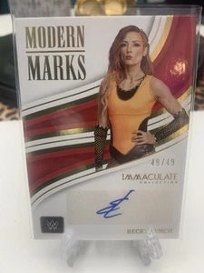 2023 WWE Panini Immaculate Becky Lynch Modern Marks Auto #MM-BLY 49/49 - Bild 1 von 3