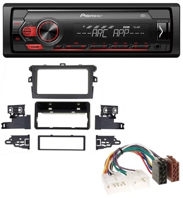 Pioneer DAB 1DIN MP3 AUX USB Autoradio für Toyota Corolla 2009-2012 silber - Bild 1 von 4