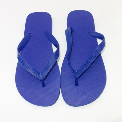 NUEVAS Sandalias Chanclas Havaianas Delgadas Para Mujer 11/12 Para Hombre 9/10 AZUL Foto 1 de 4