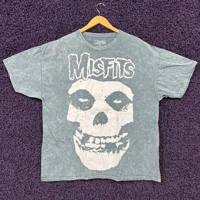 Camiseta Misfits Big Face Crimson Ghost Horror Punk Band 2XL Foto 1 de 4