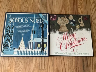 Lot OF 2 VINTAGE CHRISTMAS HOLIDAY BOX SETS VARIOUS ARTISTS 7 LPs EX to NM #3 - Image 1 of 4