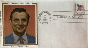 Colorano Silk Inauguration Day 1981 Vice President Walter Mondale Kennebunkport - Picture 1 of 1