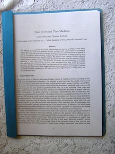 Time Travel and Time Machines   44 page Report - Bild 1 von 1