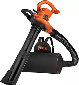 BLACK+DECKER Electric Leaf Blower, Leaf Vacuum and Mulcher 3 in 1, Corded - Picture 1 of 7