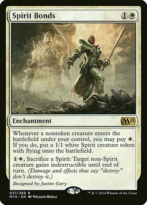 SPIRIT BONDS - MTG M15 Rare Enchantment - Picture 1 of 1