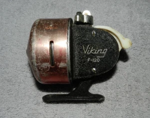 Vintage Viking F-120 Closed Face Fishing Reel Working - Picture 1 of 10