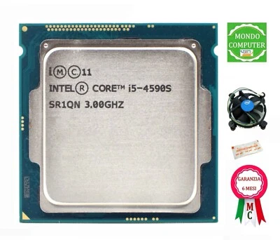 PROCESSORE SOCKET 1150 INTEL CORE  i5 4590S §  SR1QN - Immagine 1 di 4