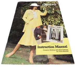 Knitwit Instruction Manual Creative Sewing with Knit Fabrics Sewing Manual Book - Picture 1 of 17