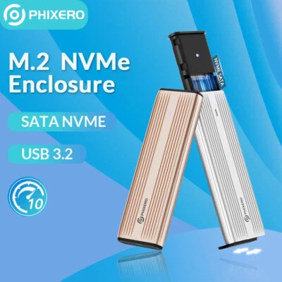 10Gbps M.2 Nvme-Gehäuse SSD Festplattengehäuse USB NVME SATA Adapter USB3.2 Gen2 - Bild 1 von 4