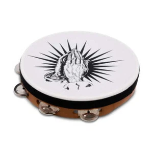 LP Praying Hands Tambourine 10" Natural - Picture 1 of 2