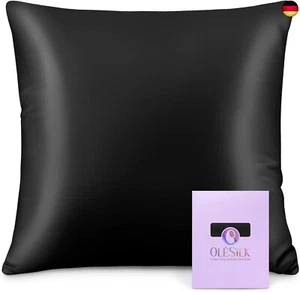 OLESILK Seide Kissenbezug Kissenhülle Haar- und Hautpflege mit Reißverschluss 1 - Bild 1 von 7