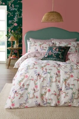 Cath Kidston Birds Of A Feather Bedding Set In Blush - 4 Sizes - Image 1 of 4