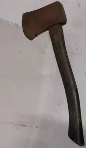 Testa colata sabbia manico verde originale vintage US WW2 autentica militare - Foto 1 di 11