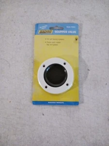 Boat Deck Drain Scupper Valve High Impact Fiberglass Reinforced White SCP 18261 - Picture 1 of 2
