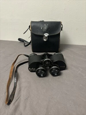 Vintage Binolux Binoculars 7 X 35 Wide Field Case Collector Authentic Discrption - Image 1 of 4