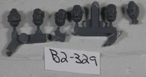 Primaris Bare Heads x 6 Intercessor Veteran Space Marine Head Bits Only B2329 - Picture 1 of 2