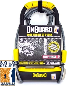 OnGuard Pitbull DT 8005 Bike U Lock with Cable - Sold Secure Gold - Picture 1 of 4
