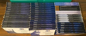 Large lot (44 sets) of US Quarter Proof sets with Boxes & COA's - Picture 1 of 5