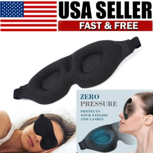 Maschera occhi sonno 3D benda per uomo donna accessori da viaggio - Foto 1 di 7