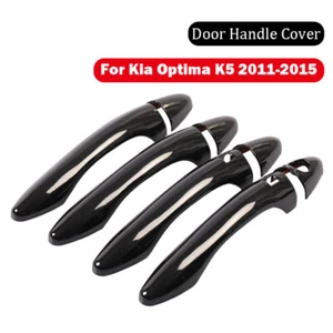 For Kia Optima K5 2011-2015 4PCS Smart Black Car Exterior Door Handle Cover Trim - Picture 1 of 7