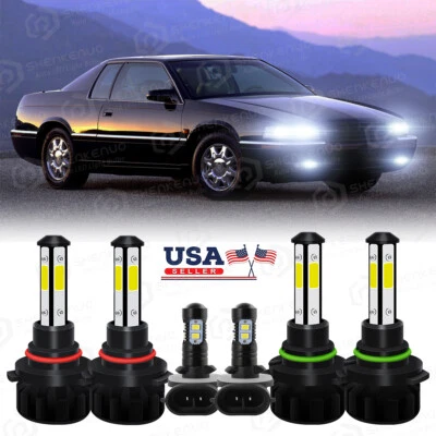 For Cadillac Eldorado 1992-2002 LED Headlight Hi-Low Beam & Fog Lights Bulbs Kit - Image 1 of 4