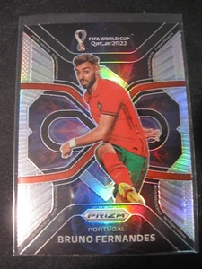 BRUNO FERNANDES 2022 Panini Prizm FIFA WC Qatar PHENOMENON Prizms Silver SP #4 - Imagen 1 de 2