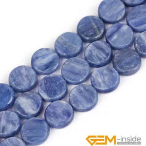 Natural Coin Spacer Loose Beads Assorted Stones For Jewelry Making Strand 15" YB - Picture 1 of 262