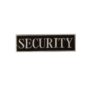 Security Small 8CM Embroidered Iron on Sew on Patch Badge For Clothes - Picture 1 of 1