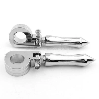 Abrazaderas de reposapiés de carretera de 1,25" para Harley Davidson Sportster XL1200 883 XLH Foto 1 de 4