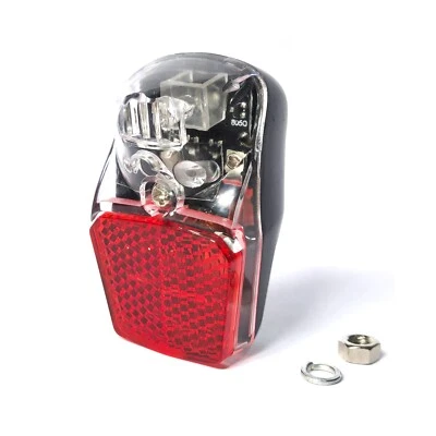 LED Fahrradrücklicht für Schutzblech für Dynamos, m. Standlicht über Kondensator - Bild 1 von 3