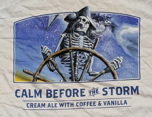 Taglia XXL - Camicia birrificio BALLAST POINT CALM BEFORE THE STORM Cream Ale *RARA* - Foto 1 di 8