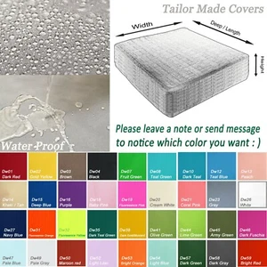 TAILOR MADE COVER*Patio Bench Cushion Waterproof Outdoor Swing Sofa Daybed Dw12 - Picture 1 of 22