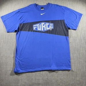 Nike Shirt Mens XL Blue Black Force Air Swoosh Graphic Tee Athletic Skateboard - Picture 1 of 8
