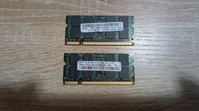Lote de 2 Memorias Samsung 1GB DDR2 RAM PC2-5300S 2Rx16 SIN ECC Foto 1 de 2