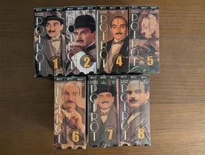 Agatha Christie's Poirot Bände 1, 2, 4-8 VHS teils versiegelt Top Zustand - Bild 1 von 6