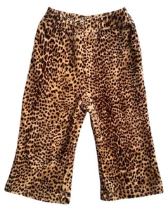 The Children’s Place Baby Girl Size 6-9M Velour Leopard Pants Elastic Waistband - Picture 1 of 4