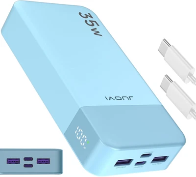 Banco de alimentación 20000 mAh 35 W carga portátil batería externa respaldo para teléfono celular Foto 1 de 4