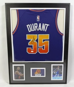 Kevin Durant Autographed/Signed Phoenix Suns Framed El Valle Jersey JSA COA - Picture 1 of 5