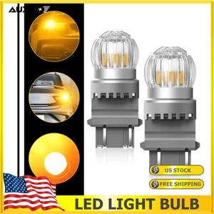 AUXITO Amber Yellow 3157 3156 LED Turn Signal Parking Light Blinker Corner Bulbs - Picture 1 of 9