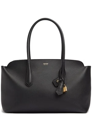 Tom Ford - Mujer - Bolso de Mano Alexander Grande Cuero Granulado - Negro Foto 1 de 4