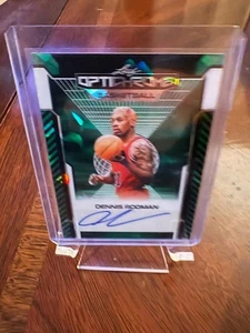 2025 LEAF OPTICHROME DENNIS RODMAN GREEN AUTO AUTOGRAPH CARD #D 1/1 1 OF 1 BULLS - Picture 1 of 2